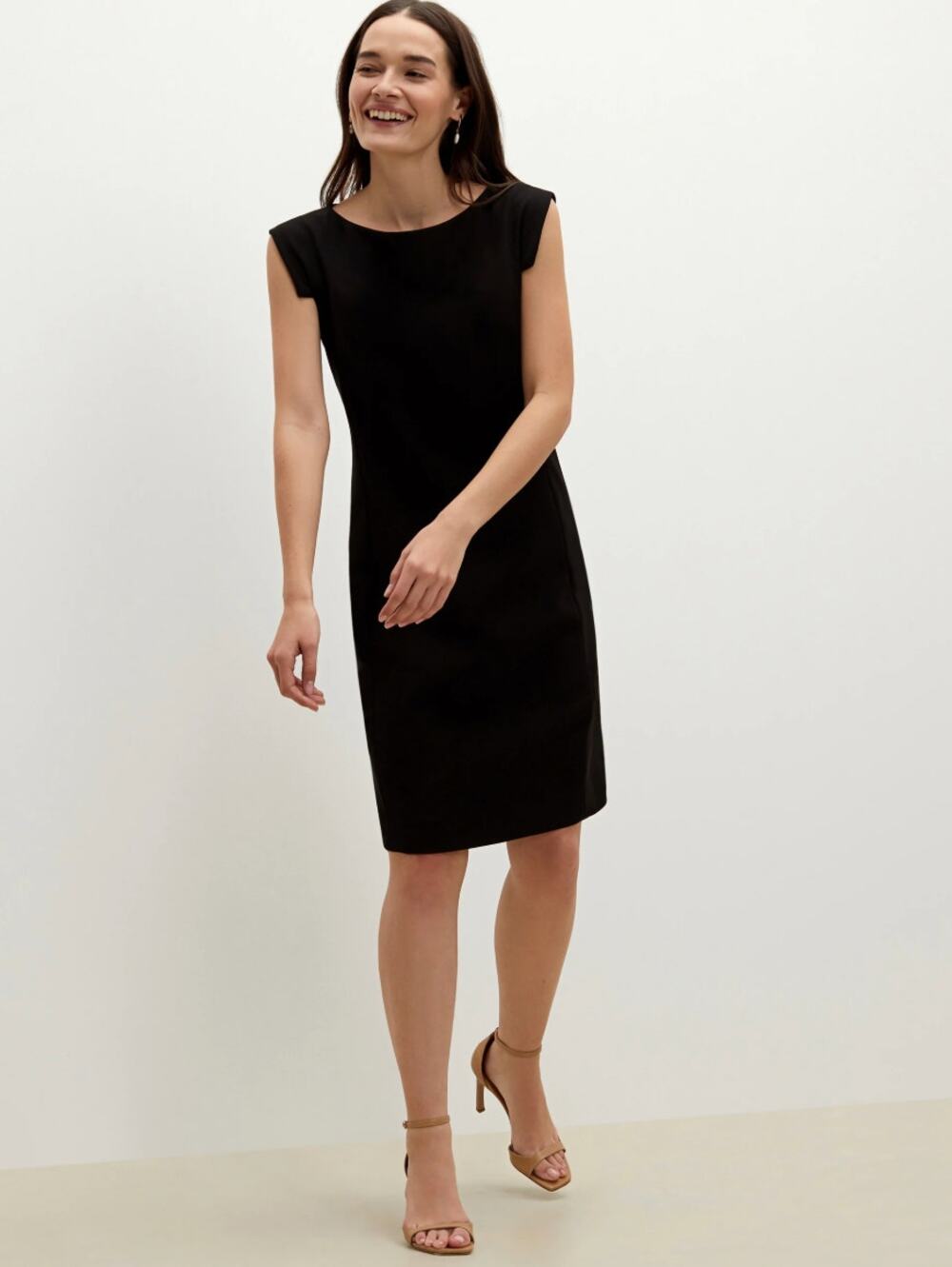 MM Lafleur The Sarah Dress Crepe Black Womens Size 8